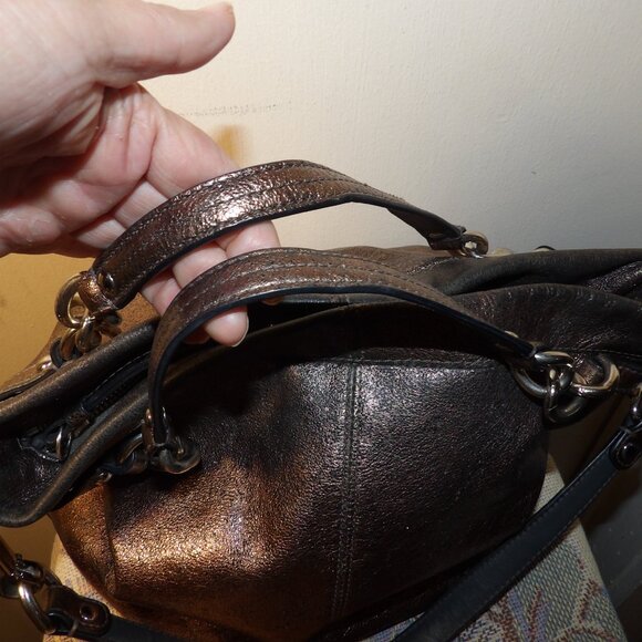 Coach Brooke Metallic Tote/Shoulder Bag #H1176-F17165 - Picture 2 of 14